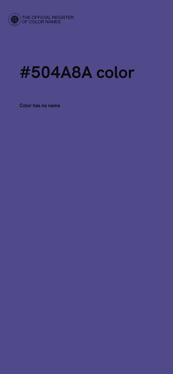 #504A8A color image