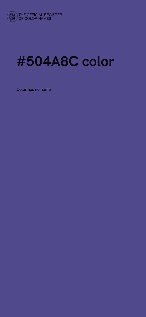 #504A8C color image