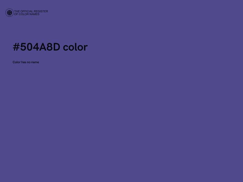 #504A8D color image