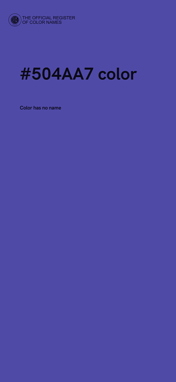 #504AA7 color image