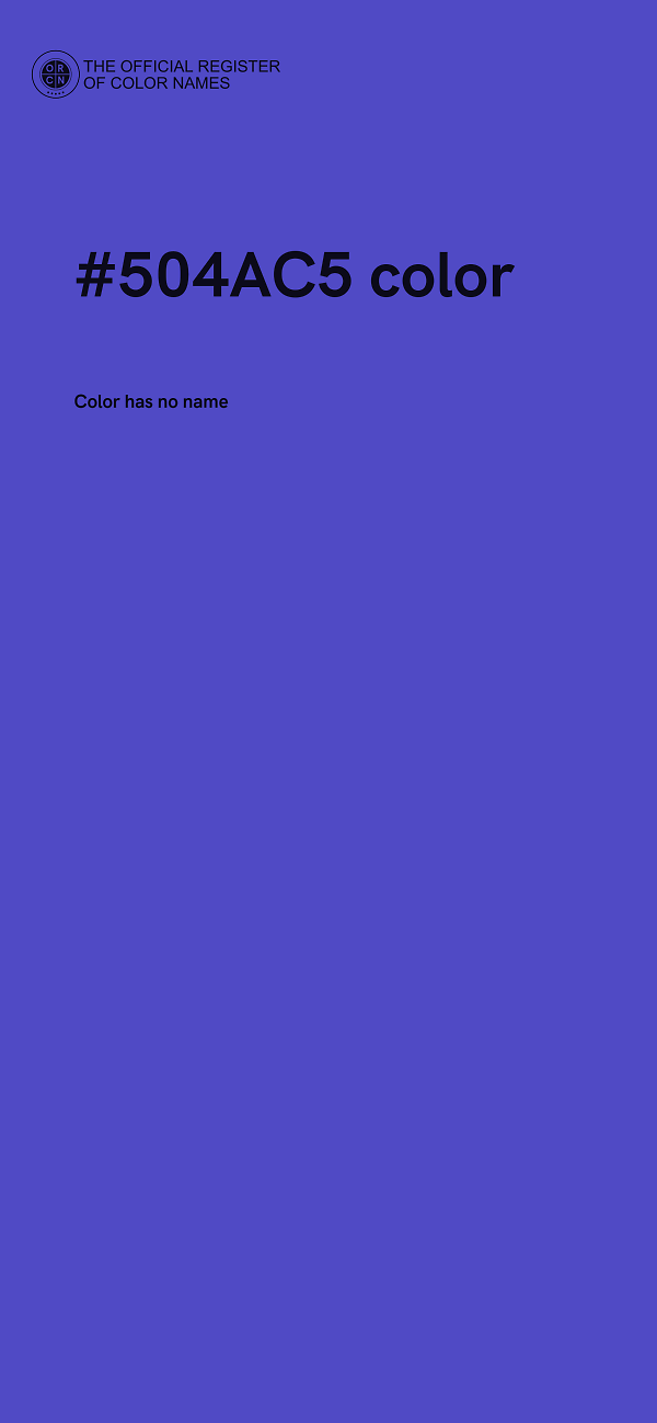 #504AC5 color image