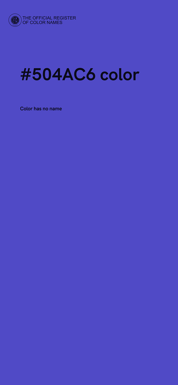 #504AC6 color image