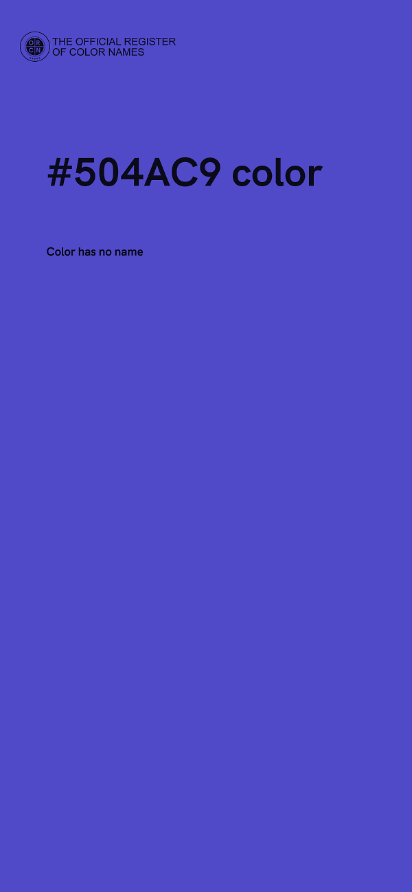 #504AC9 color image