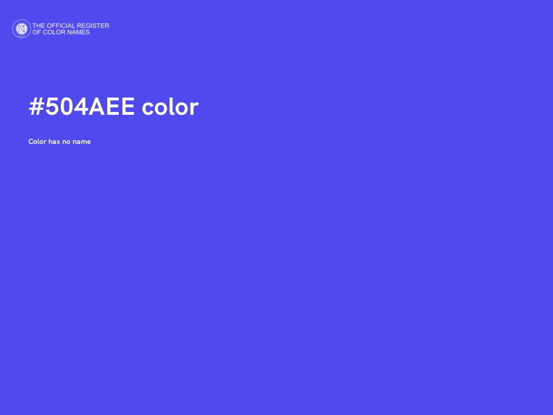 #504AEE color image