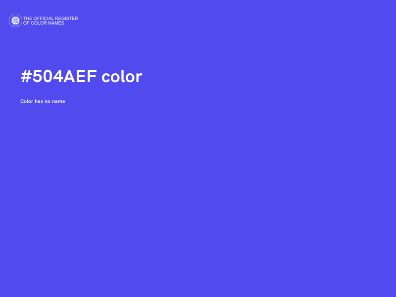 #504AEF color image