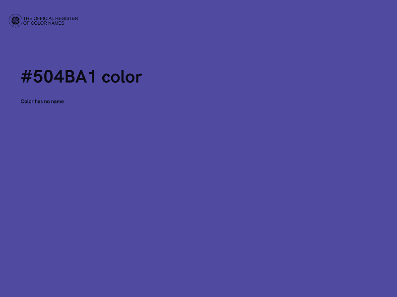 #504BA1 color image