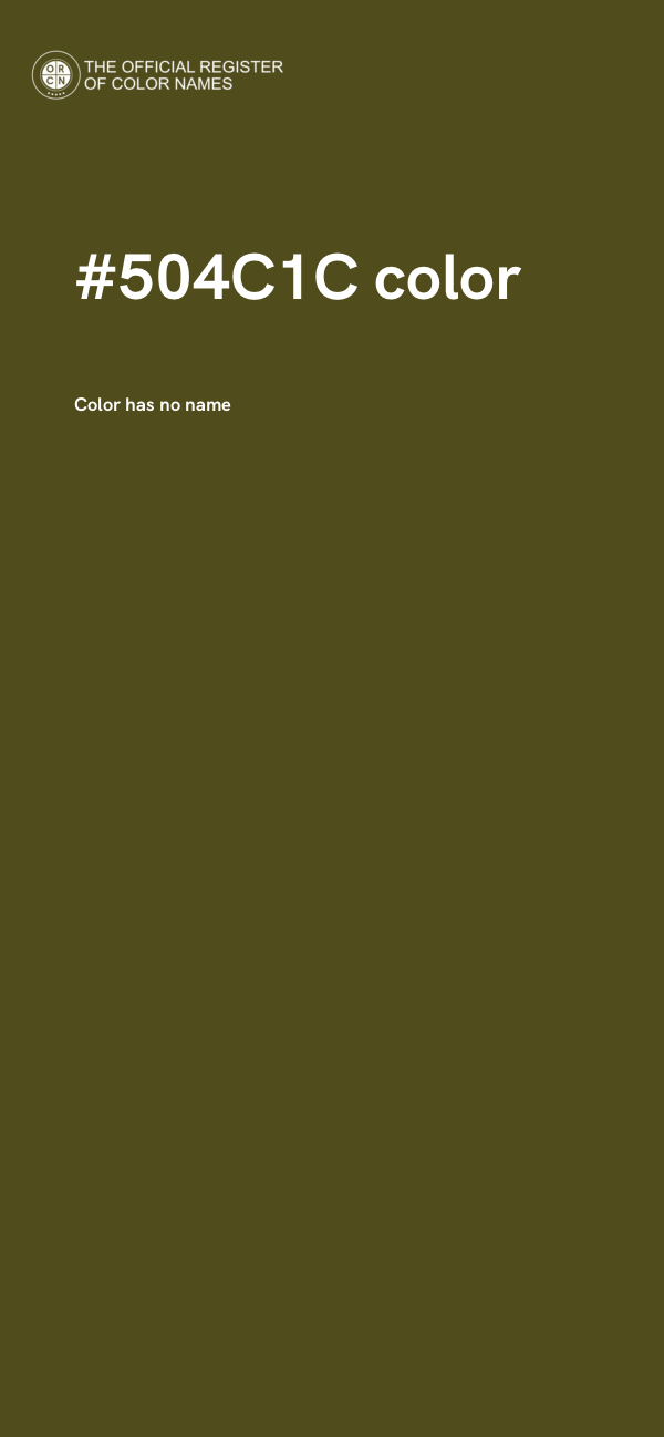 #504C1C color image