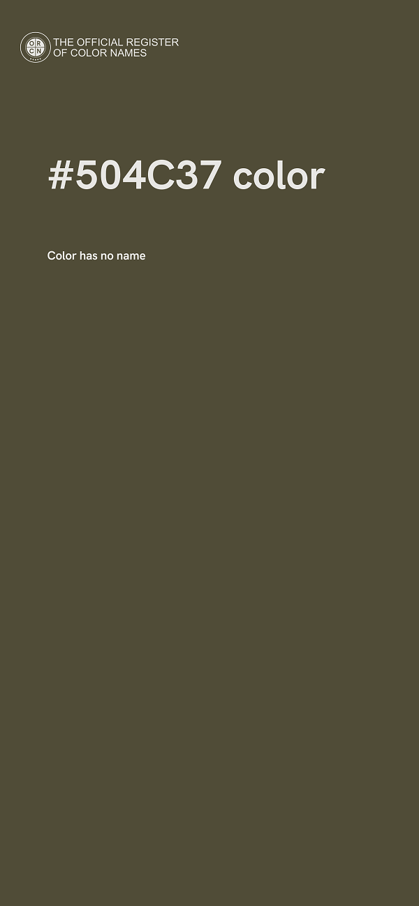 #504C37 color image