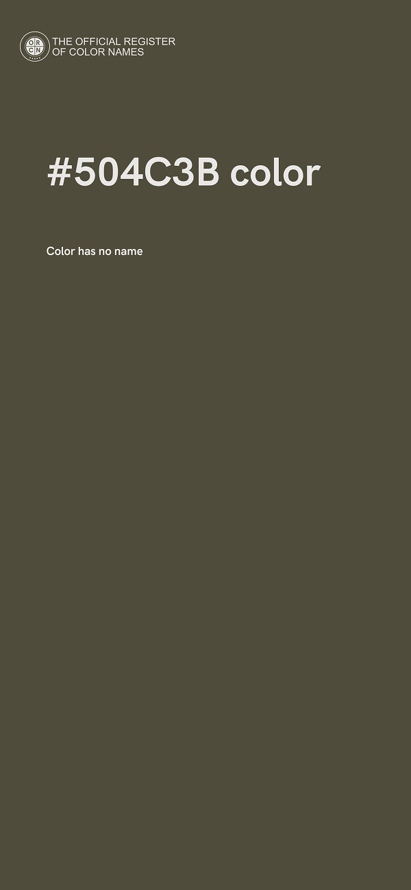 #504C3B color image