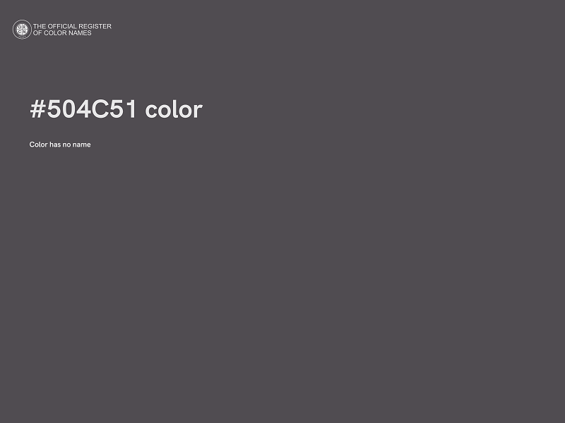 #504C51 color image