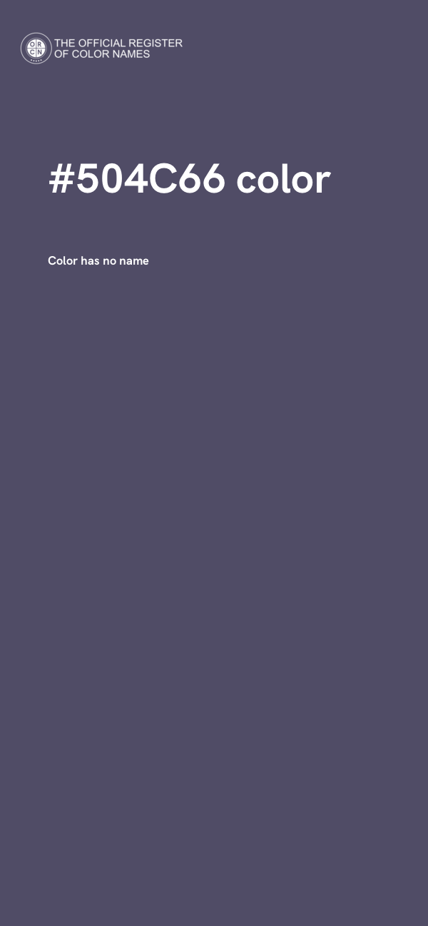 #504C66 color image