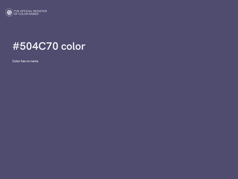 #504C70 color image