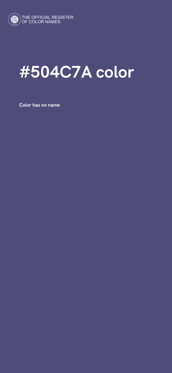 #504C7A color image