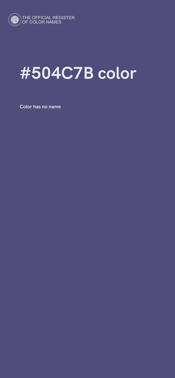#504C7B color image