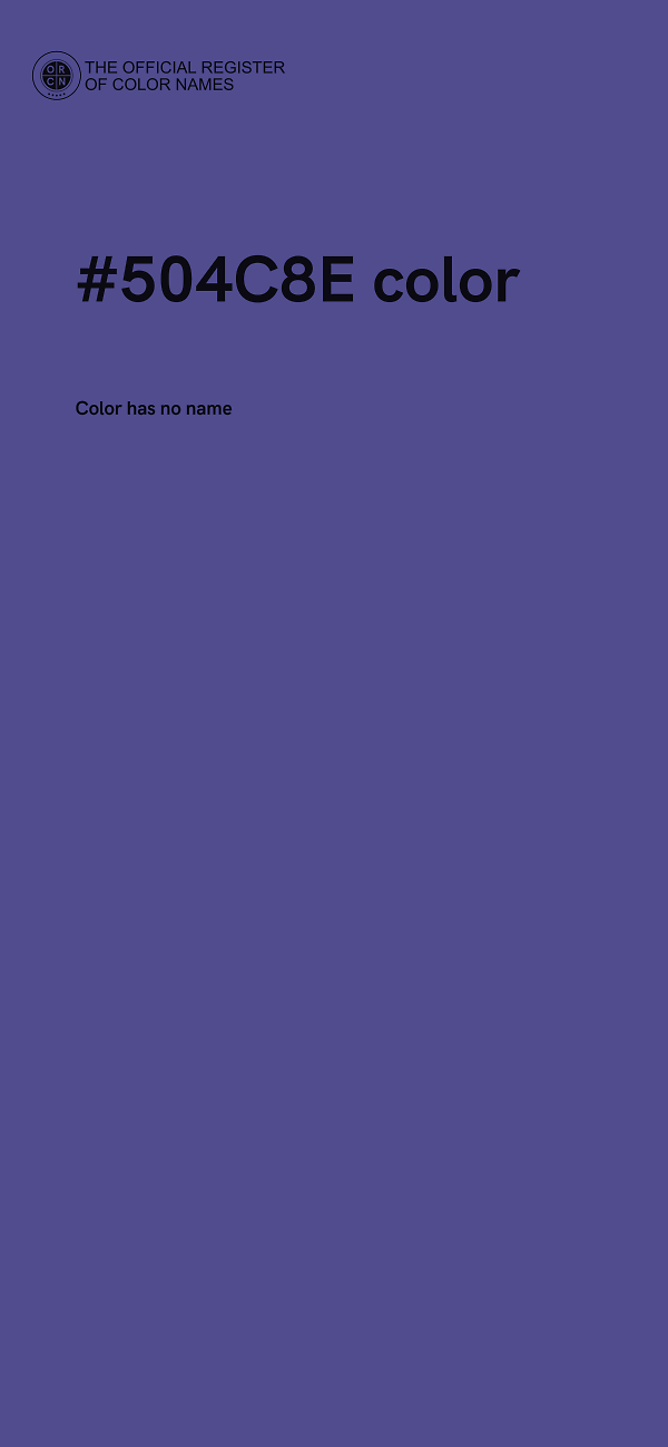 #504C8E color image