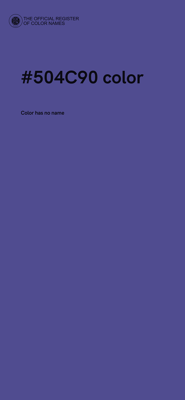 #504C90 color image