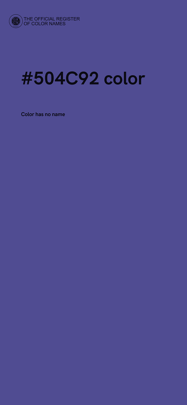#504C92 color image