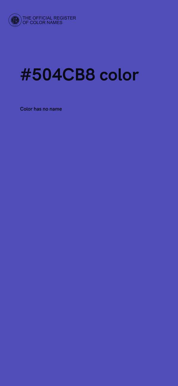 #504CB8 color image