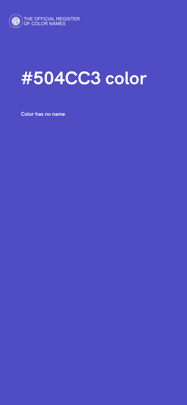 #504CC3 color image