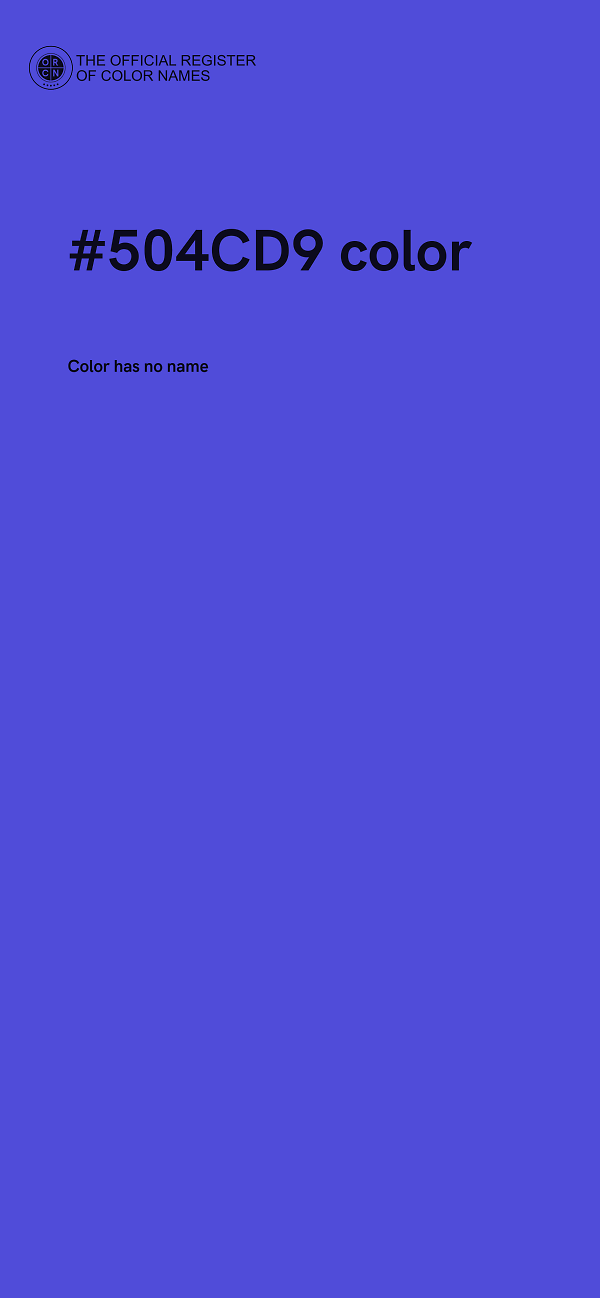 #504CD9 color image