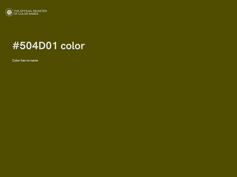 #504D01 color image