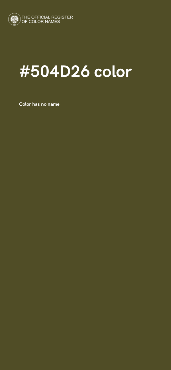 #504D26 color image