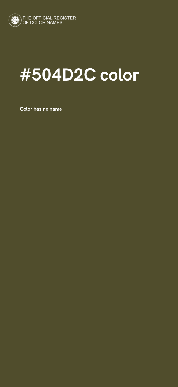 #504D2C color image