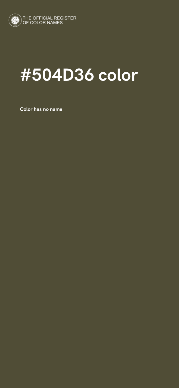 #504D36 color image