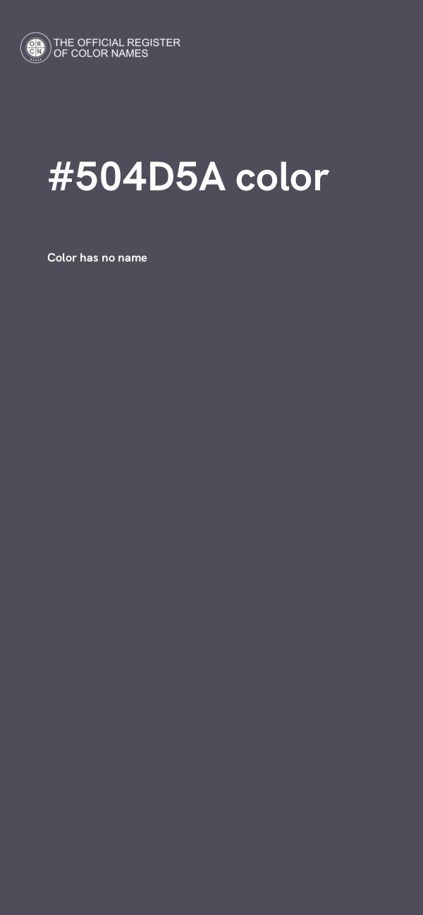 #504D5A color image