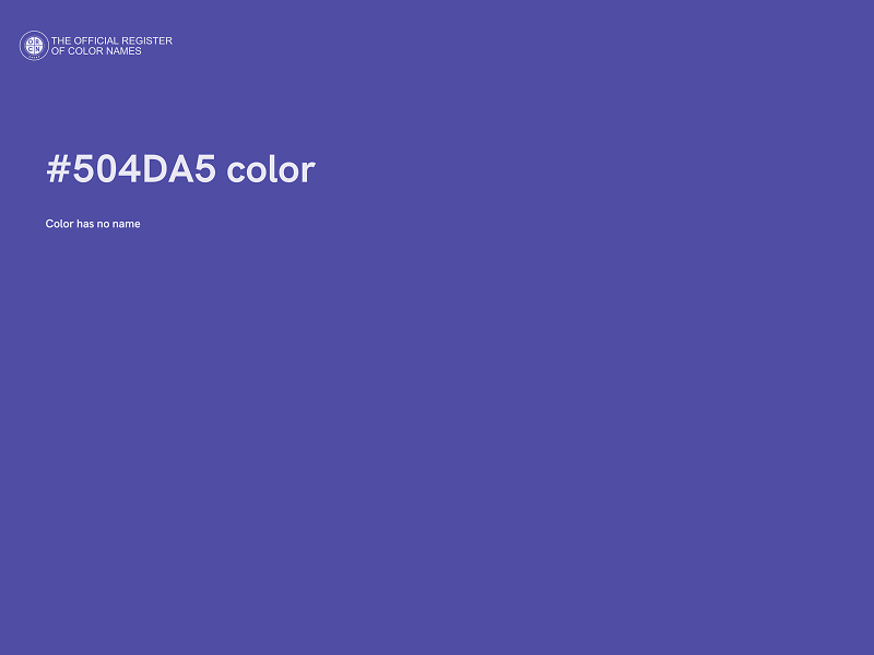 #504DA5 color image