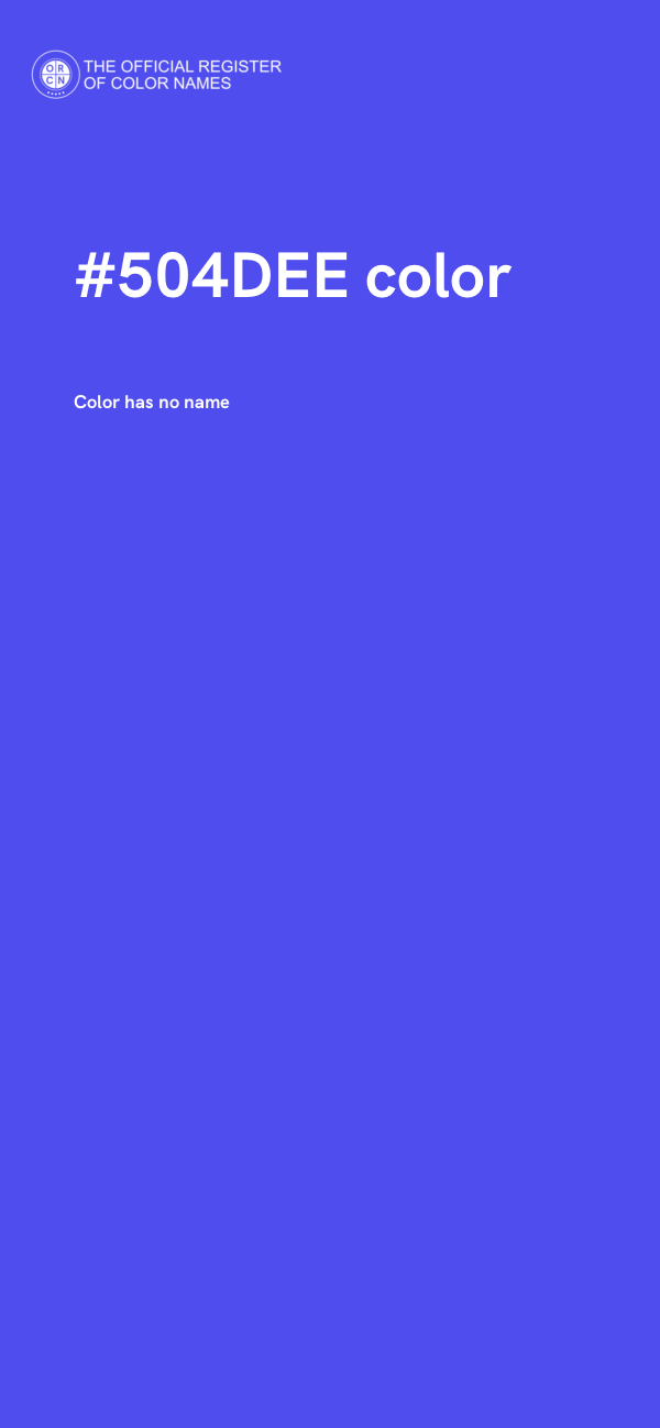 #504DEE color image