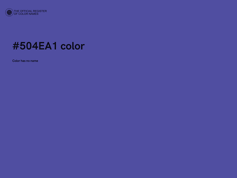 #504EA1 color image