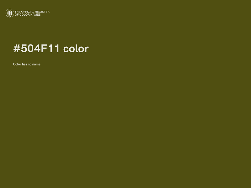 #504F11 color image