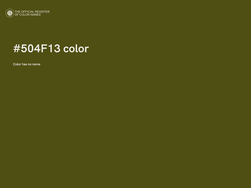 #504F13 color image