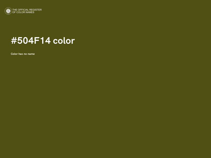 #504F14 color image