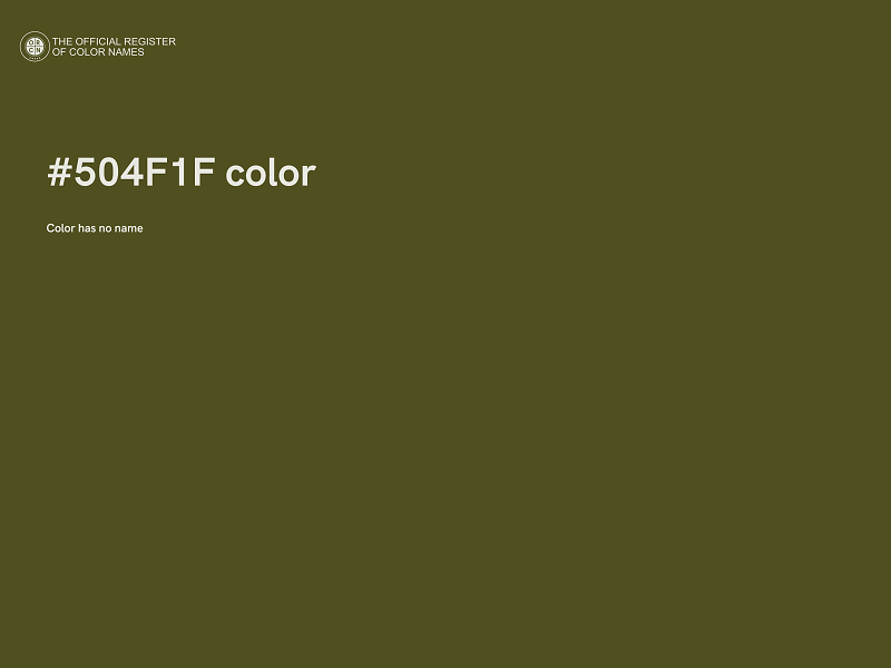 #504F1F color image