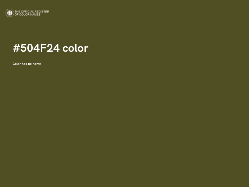 #504F24 color image