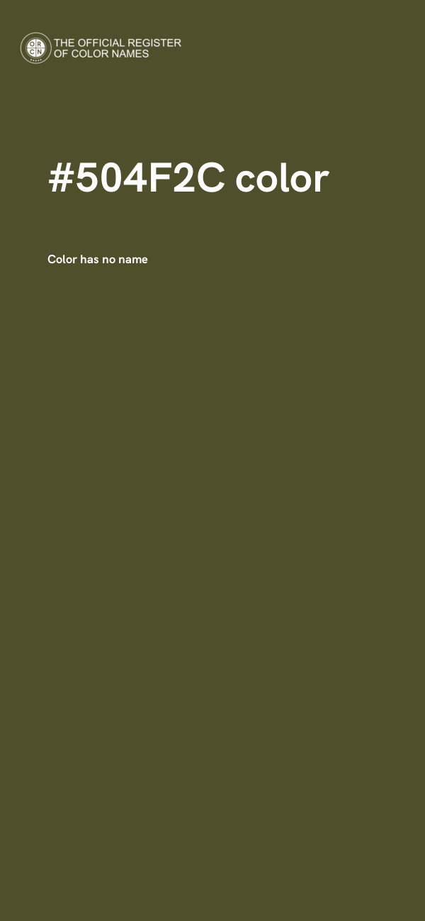 #504F2C color image