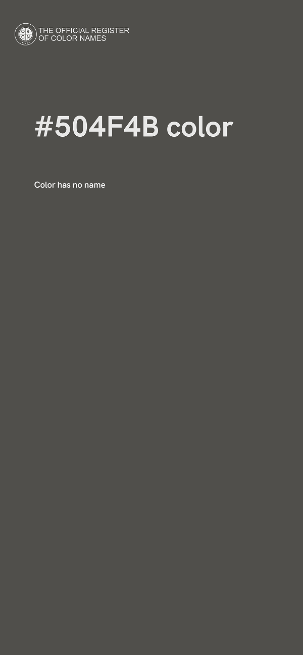 #504F4B color image