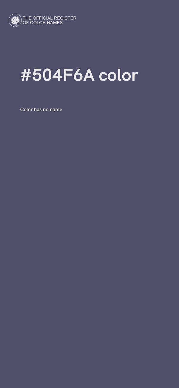 #504F6A color image