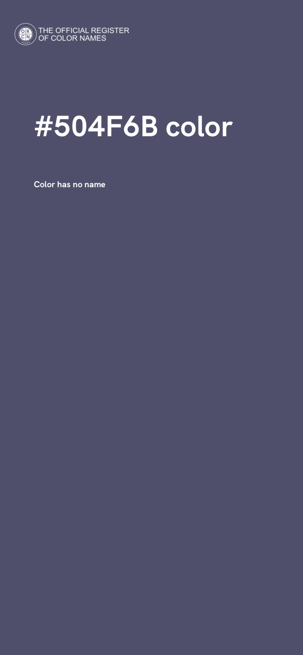 #504F6B color image