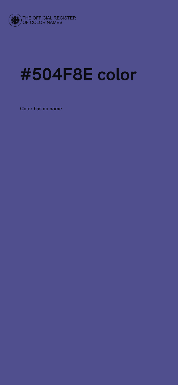 #504F8E color image