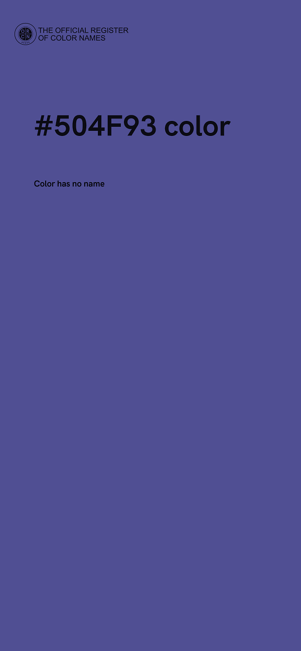 #504F93 color image