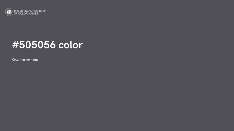 #505056 color image
