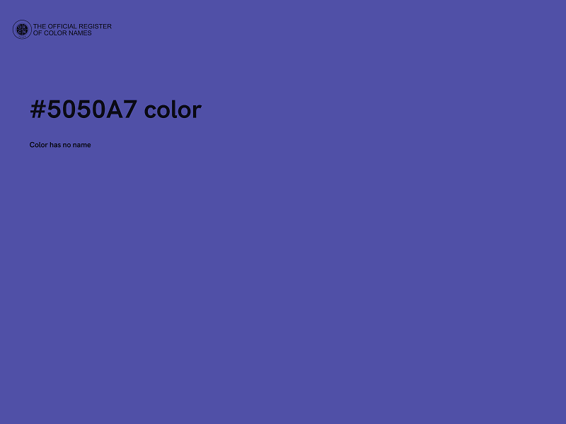 #5050A7 color image