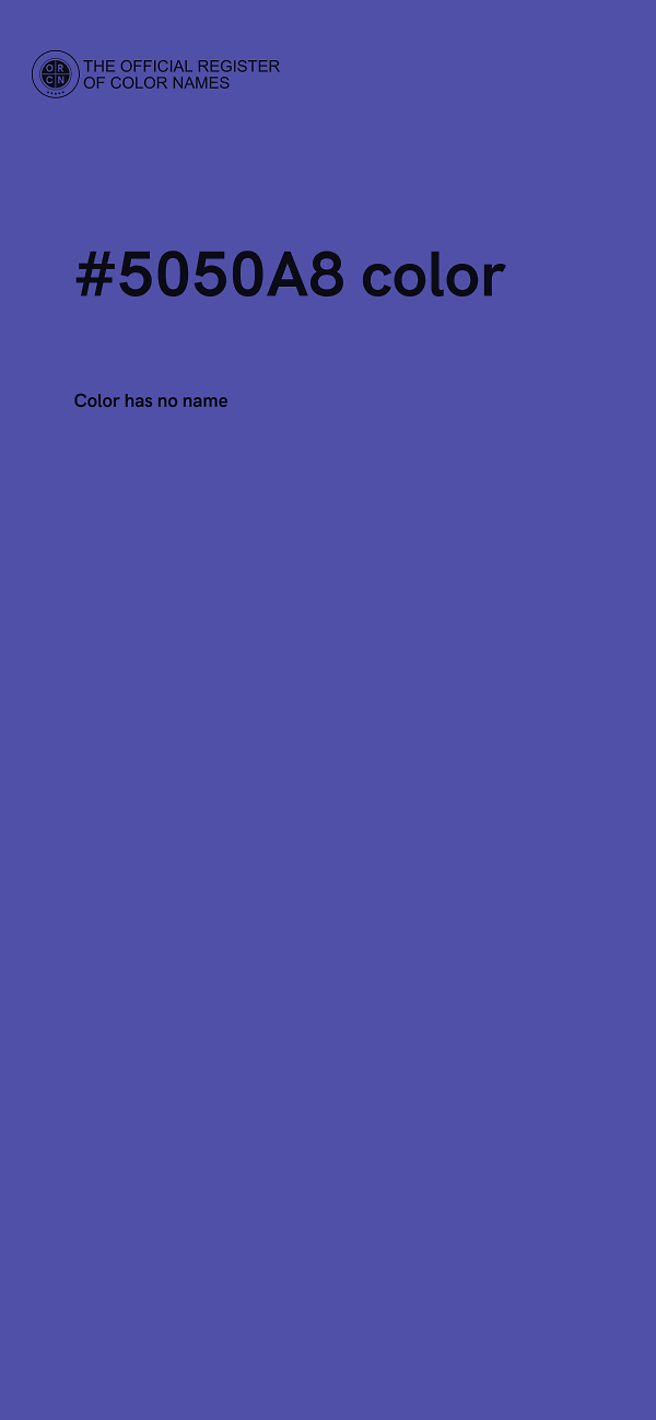 #5050A8 color image