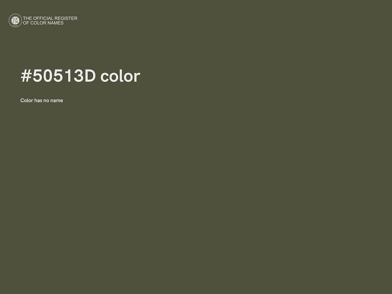 #50513D color image