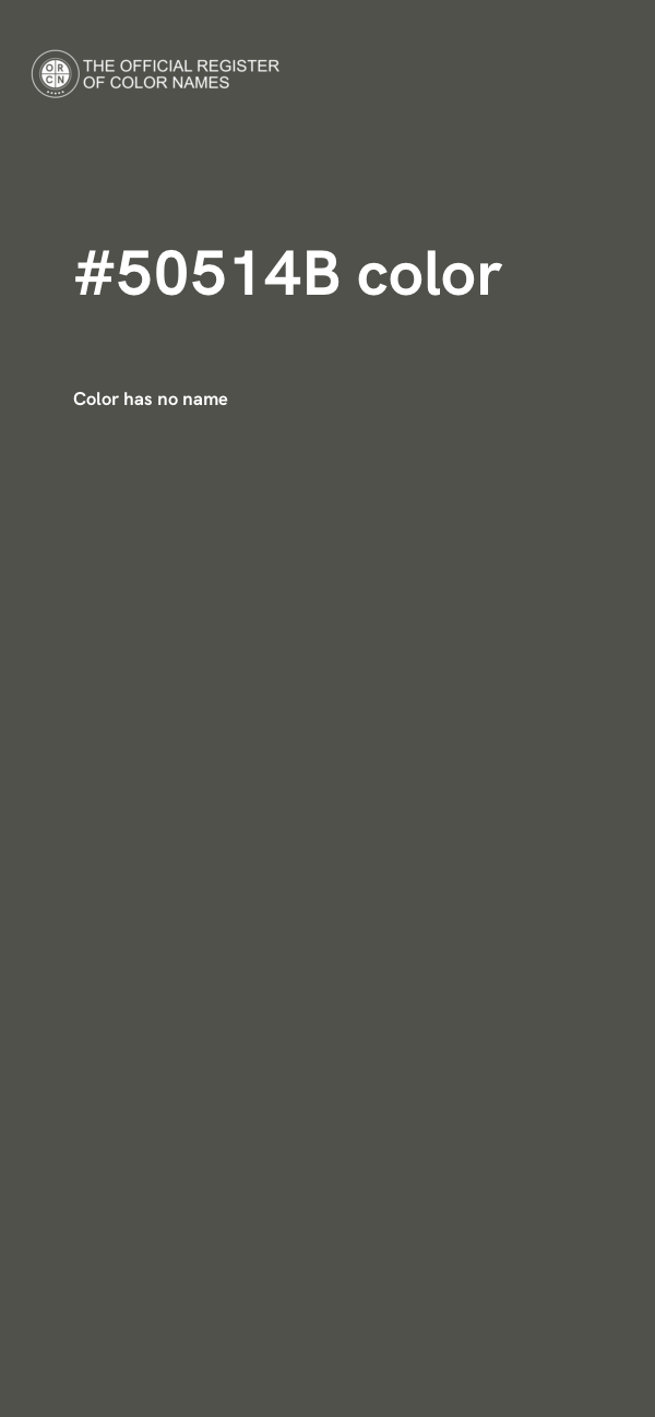 #50514B color image