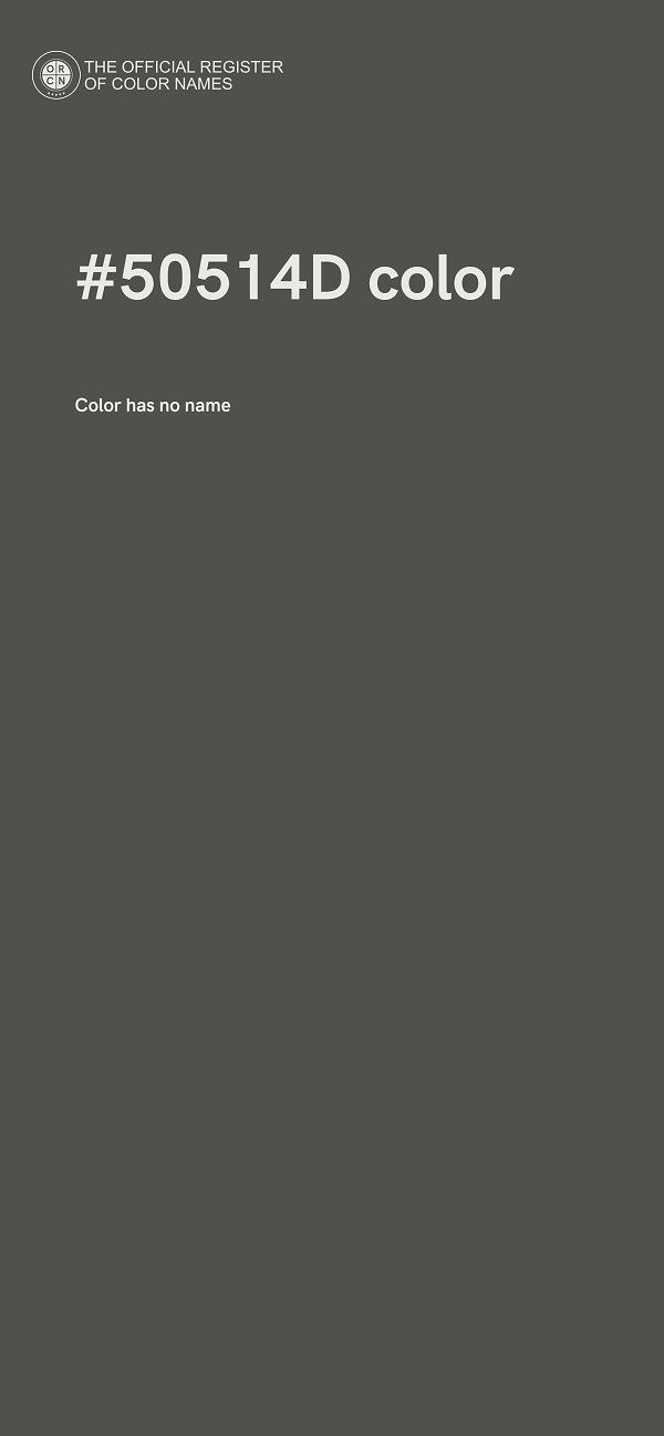#50514D color image