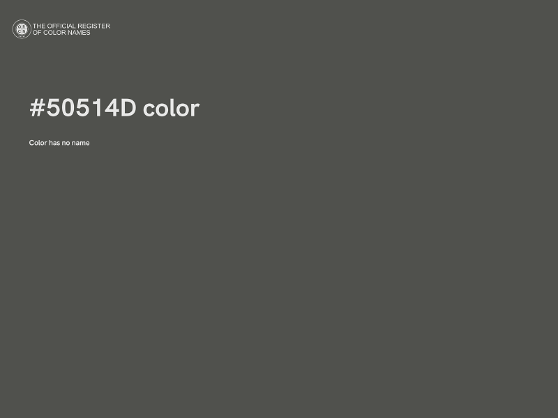 #50514D color image